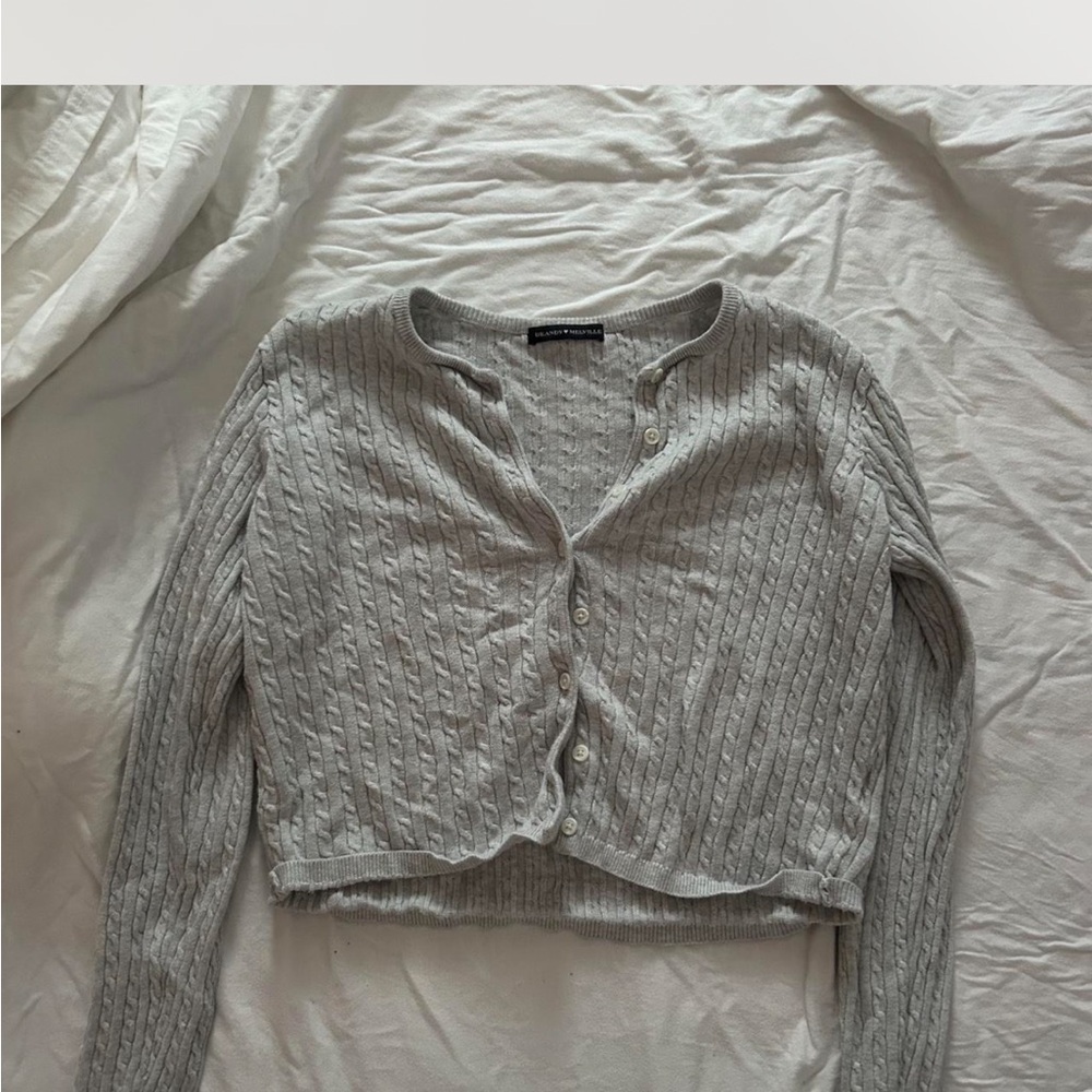 Brandy Melville Gray Cardigan Sweater